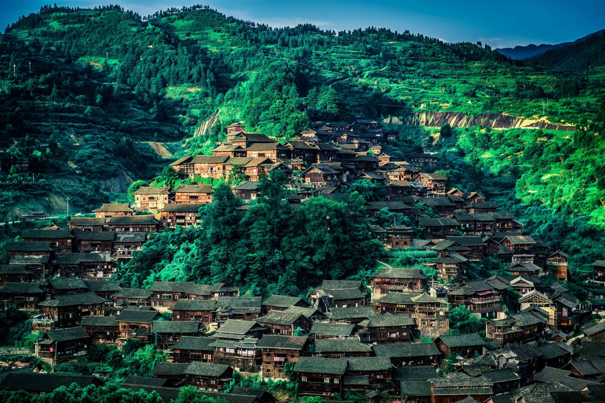 贵州秘境，绿意盎然，探索之旅启程🍃